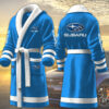 subaru motocycles personalized fleece bathrobe 6yz62