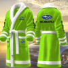 subaru motocycles personalized fleece bathrobe c23iy
