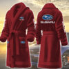 subaru motocycles personalized fleece bathrobe ptim2