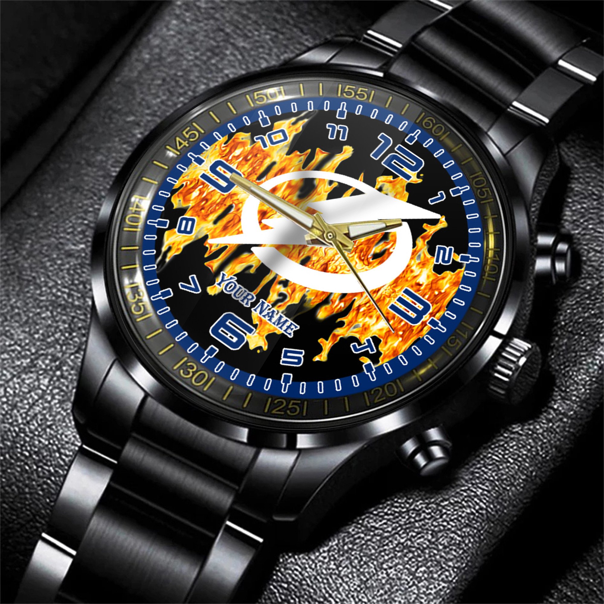 tampa bay lightning nhl personalized 3d black watch gift for fans 0uqps