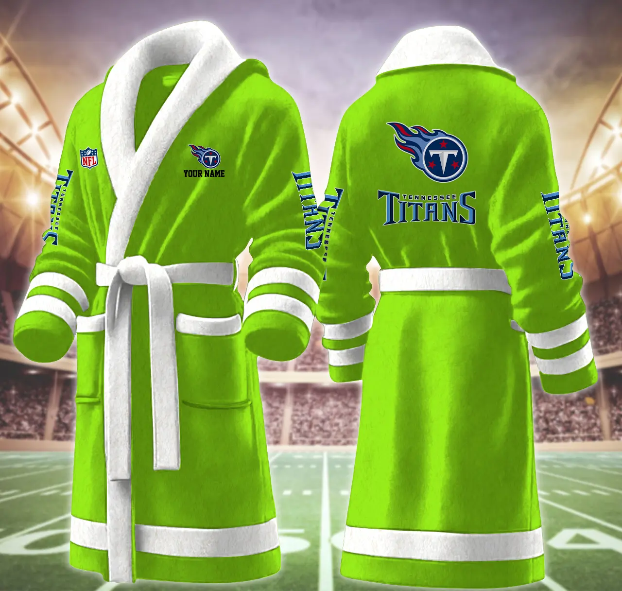 tennessee titans nfl personalized fleece bathrobe hjzfj