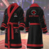 toronto raptors nba personalized fleece bathrobe ux269