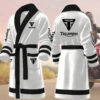 triumph motocycles personalized fleece bathrobe nmc77