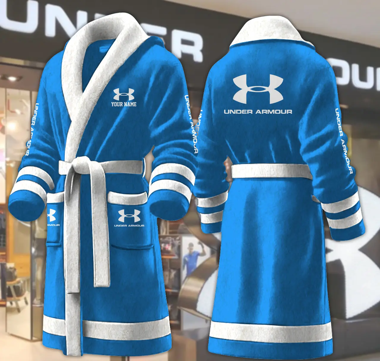 under armour motocycles personalized fleece bathrobe dwuzt