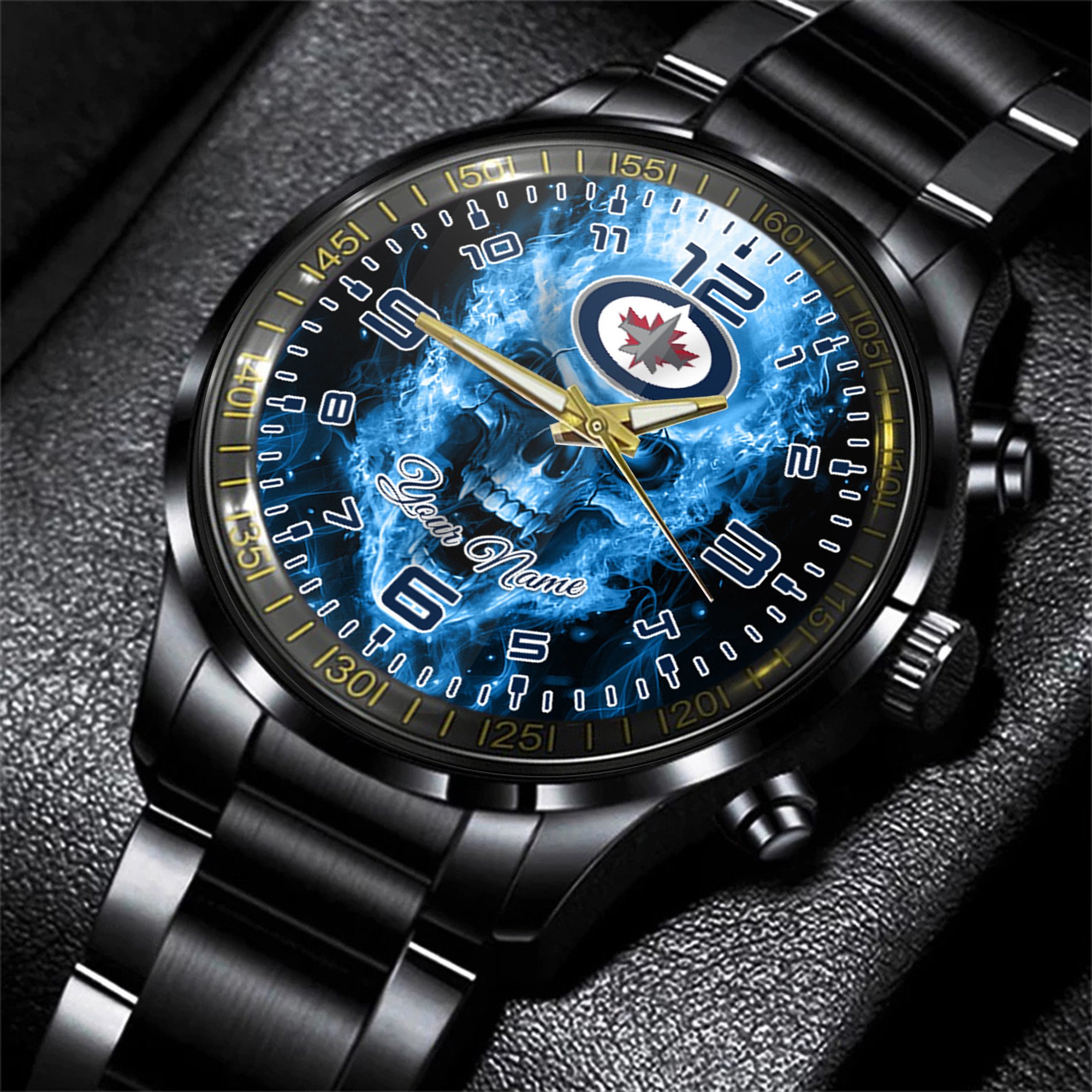 winnipeg jets nhl personalized style hand watch gift for fans jtnp2