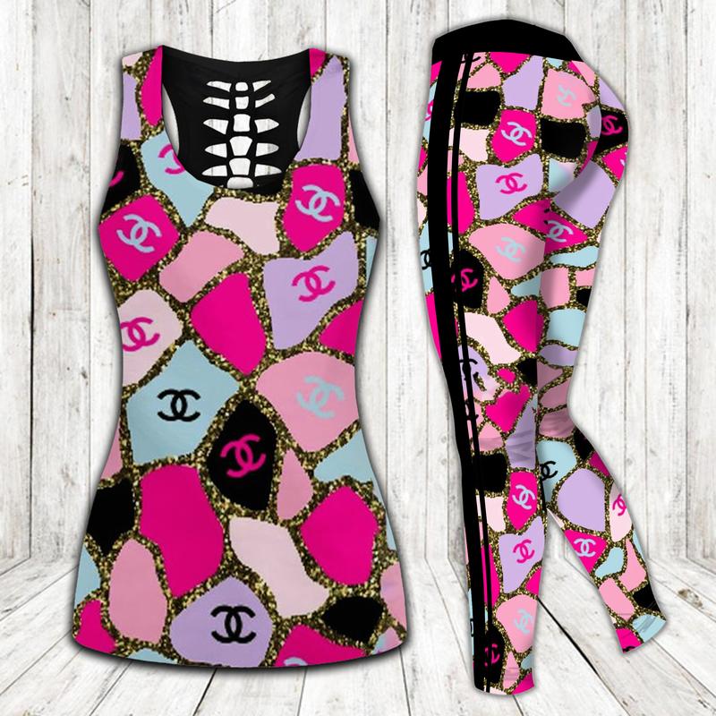 133255972375286361 chanel pink tank top leggings luxury brand clothing clothes outfit gym for women 125 htlsskby9