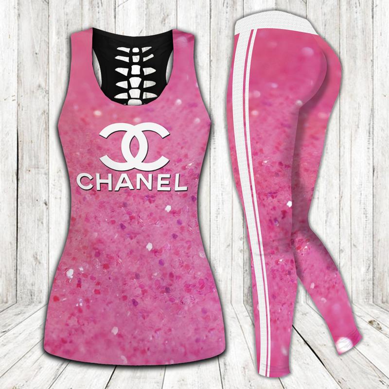 133255972403409813 chanel twinkle tank top leggings luxury brand clothing clothes outfit gym for women 123 htlsfb1if