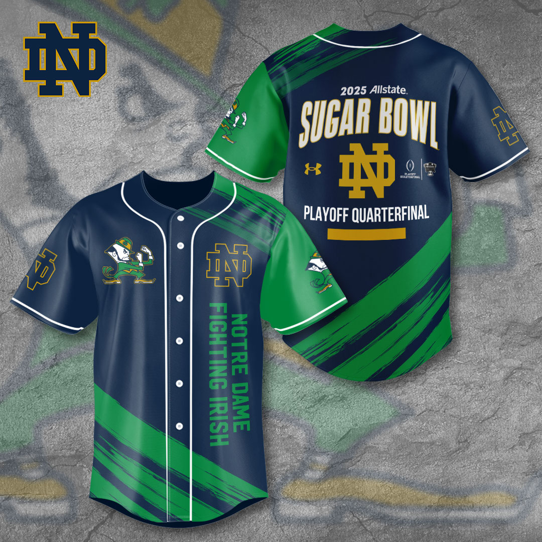 Notre Dame Fighting Irish Football 3D Baseball Jersey VANDH4123 Hanh