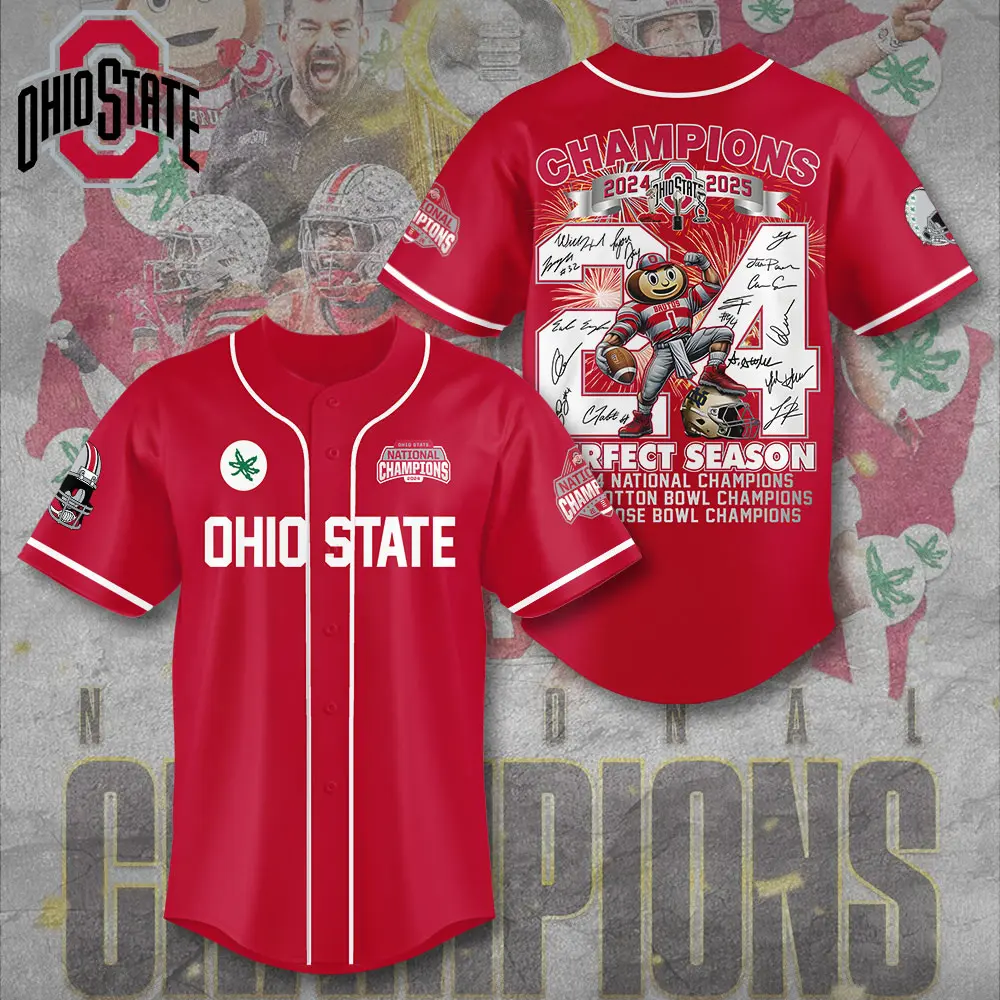 Ohio State Buckeyes Football Baseball Jersey TANTN10751 mockup