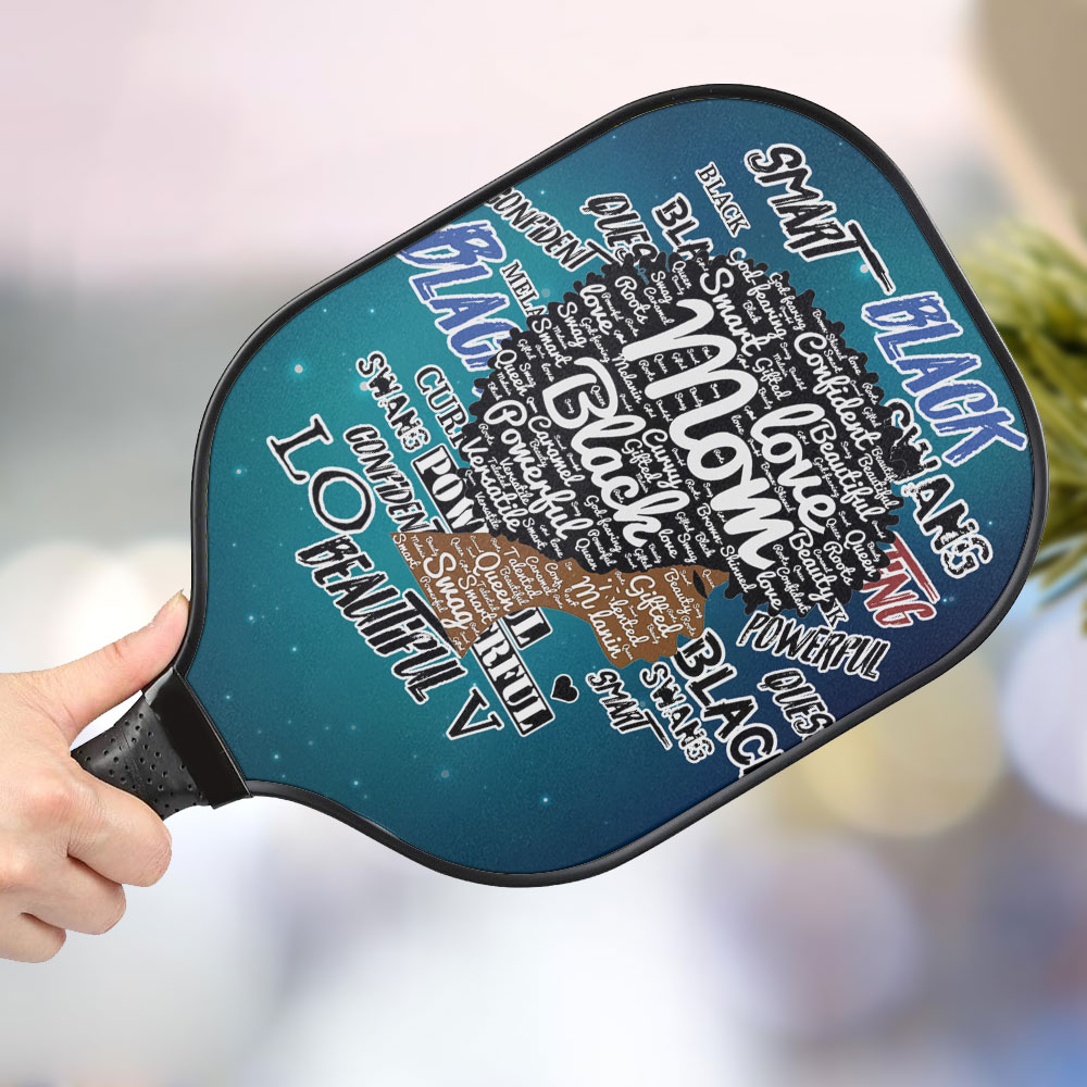 jwdazzle african american mom words personalized pickleball paddle rrmdg