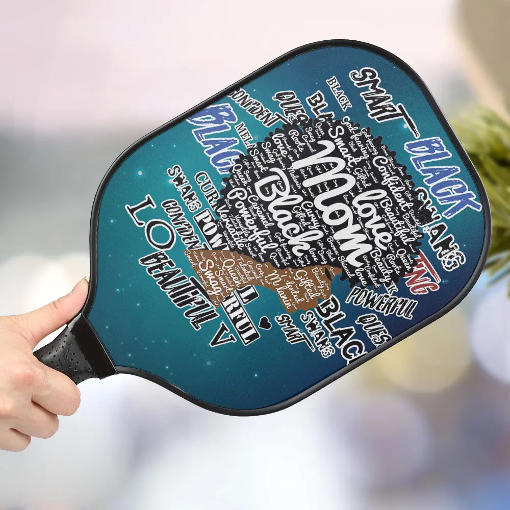 jwdazzle african american mom words personalized pickleball paddle rrmdg