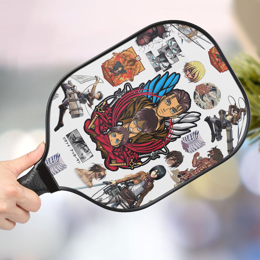 jwdazzle attack on titan personalized pickleball paddle pw9xb