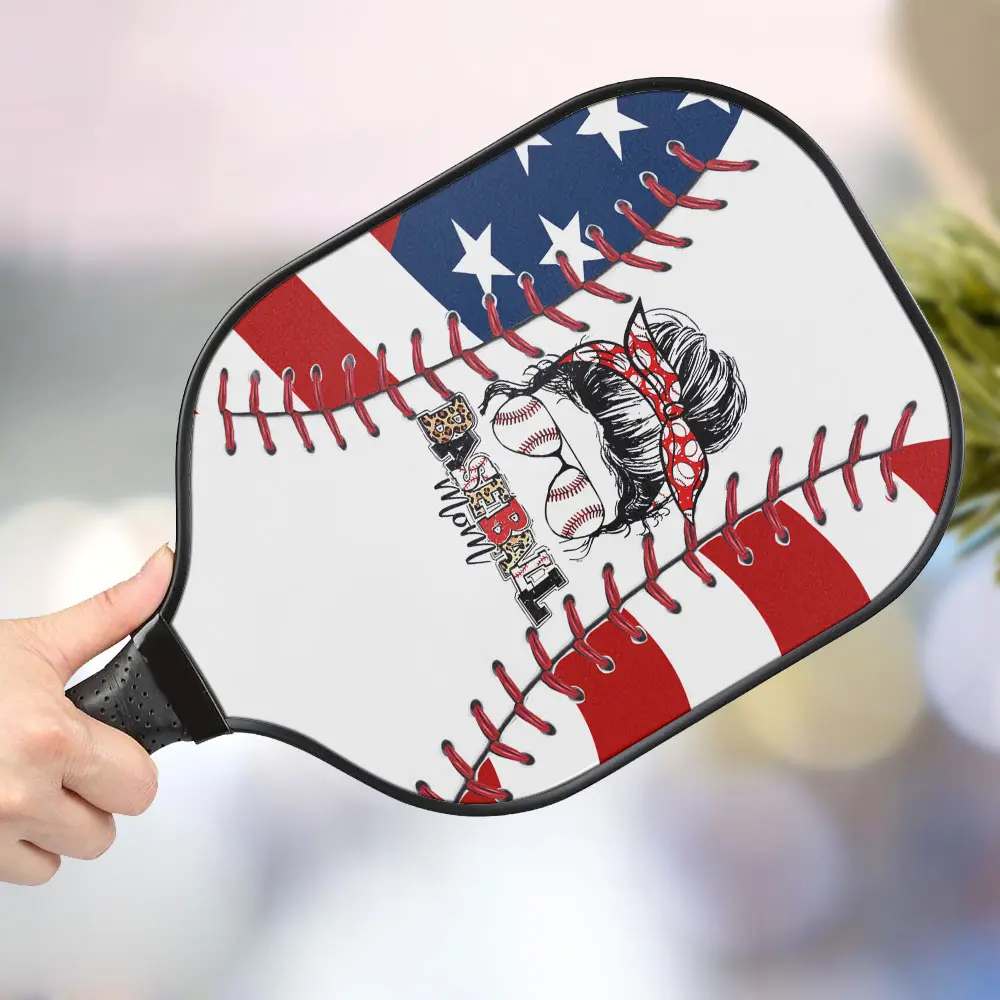 jwdazzle baseball mom personalized pickleball paddle zrygi