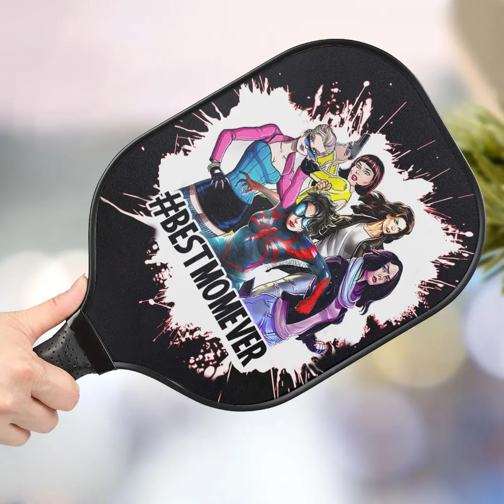 jwdazzle best mom ever personalized pickleball paddle sybqy