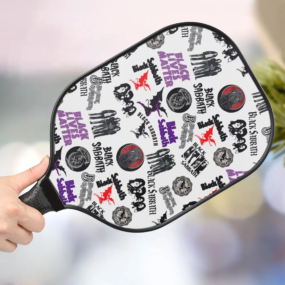 jwdazzle black sabbath personalized pickleball paddle prz1b