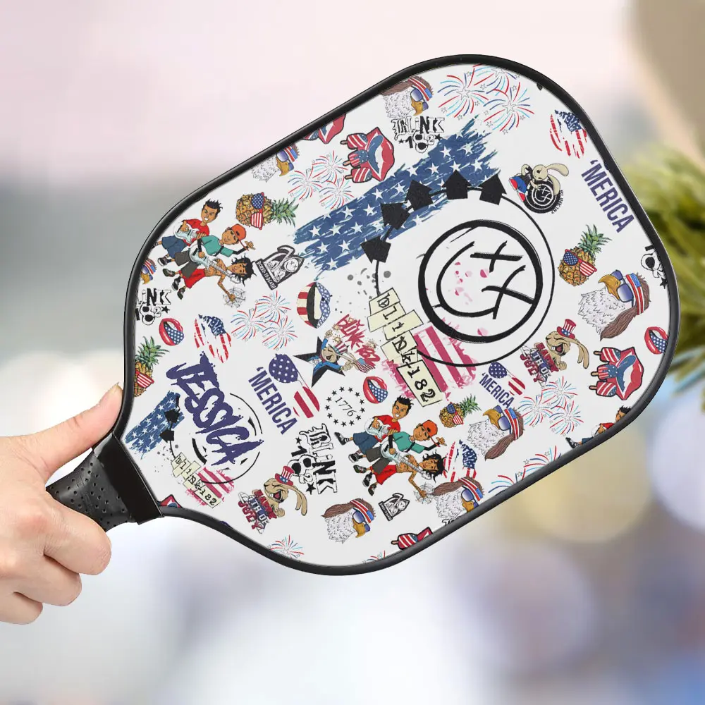 jwdazzle blink 182 personalized pickleball paddle 6a4sw