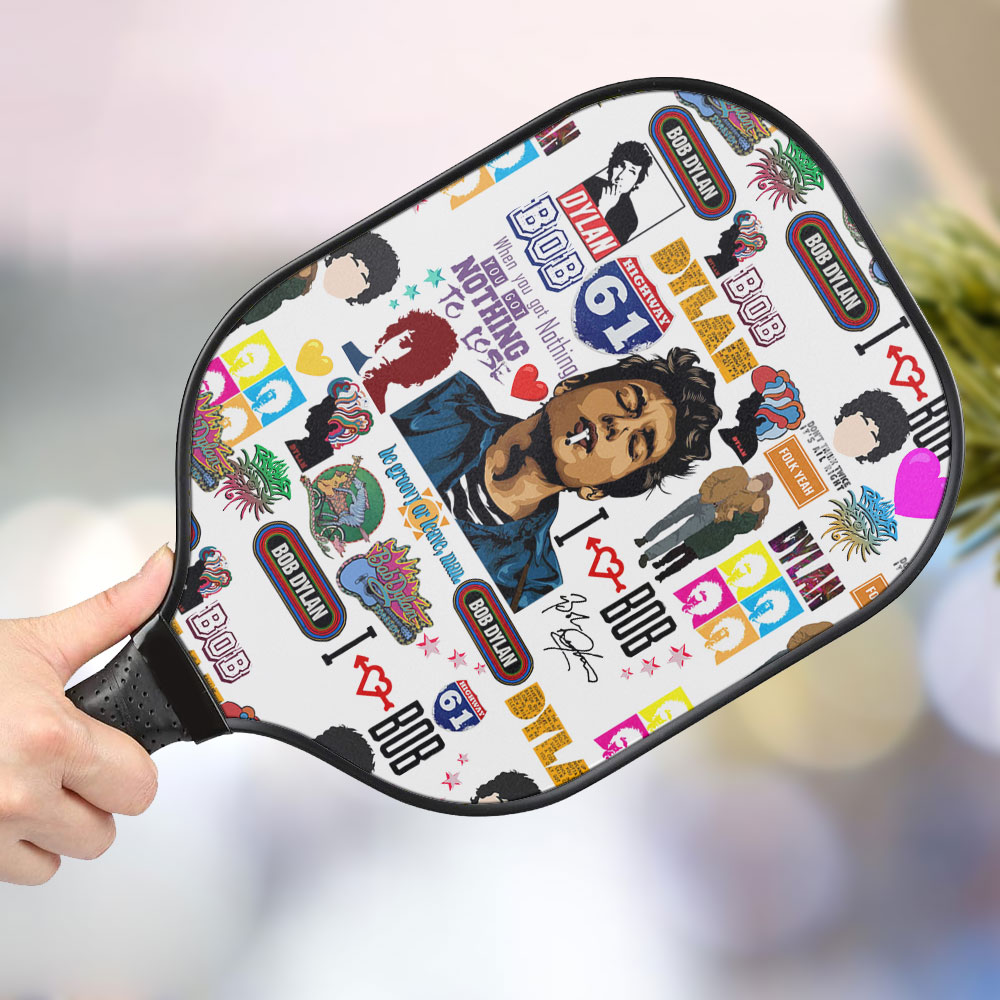 jwdazzle bob dylan personalized pickleball paddle uvyhk