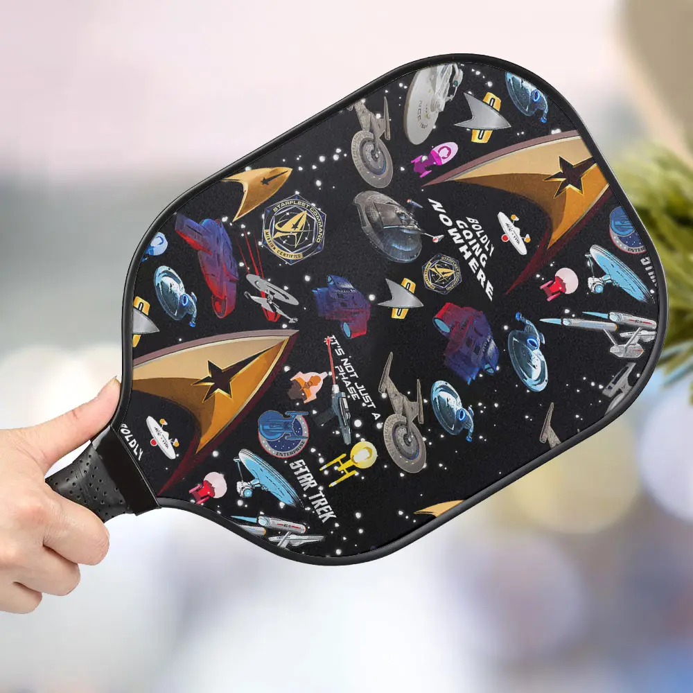 jwdazzle boldly going nowhere personalized pickleball paddle djmcb