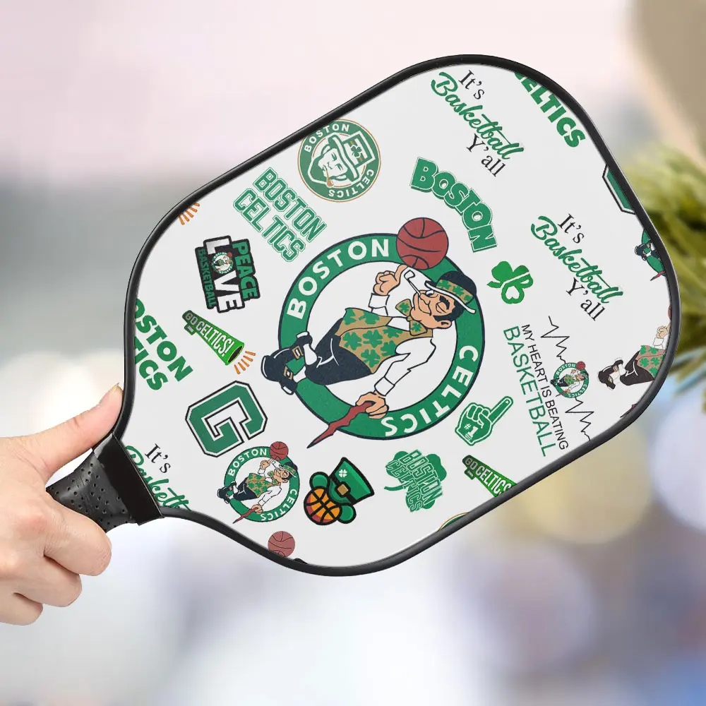 jwdazzle boston celtics personalized pickleball paddle ytbo7