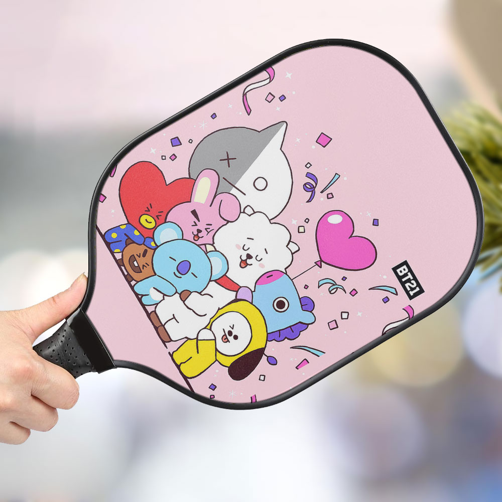 jwdazzle bt21 personalized pickleball paddle wvpet