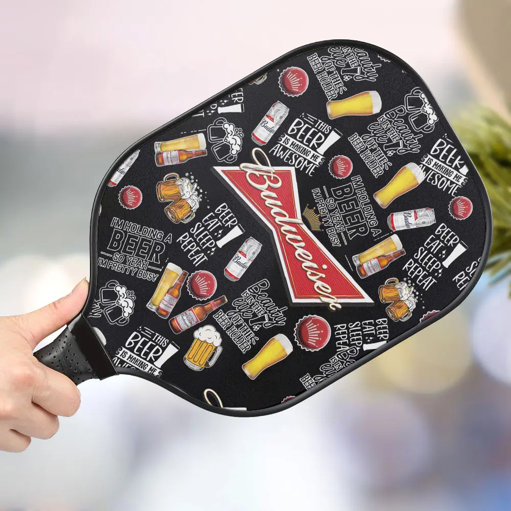 jwdazzle budweiser personalized pickleball paddle bjizn
