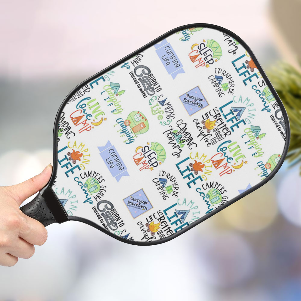 jwdazzle camping life personalized pickleball paddle qhglp
