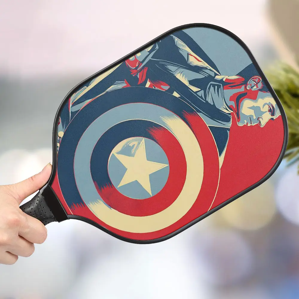 jwdazzle captain america personalized pickleball paddle i4ldq