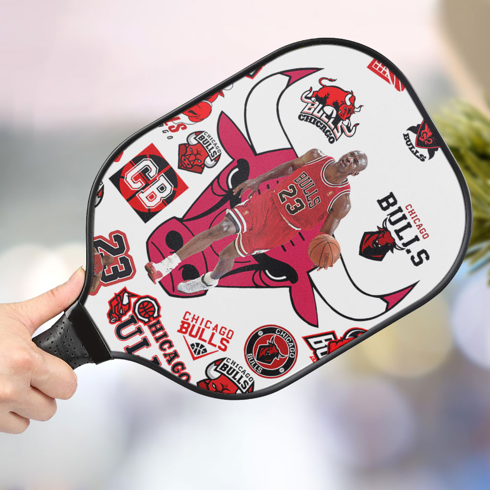 jwdazzle chicago bulls personalized pickleball paddle 6smzq