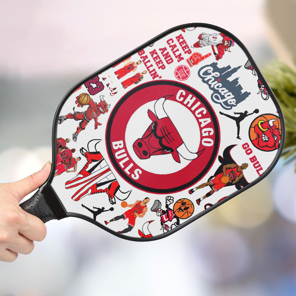 jwdazzle chicago bulls personalized pickleball paddle 7q74x