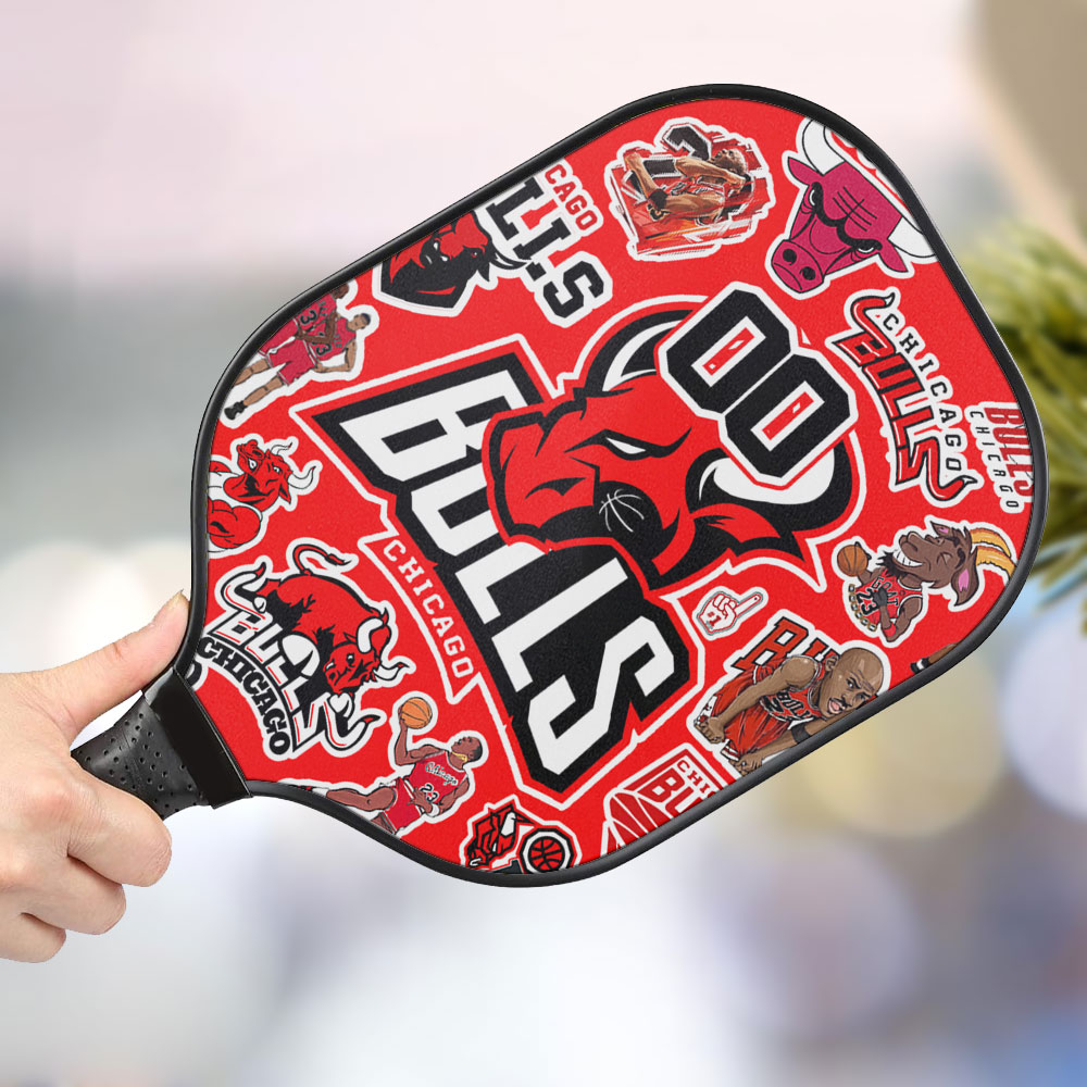 jwdazzle chicago bulls personalized pickleball paddle avge8