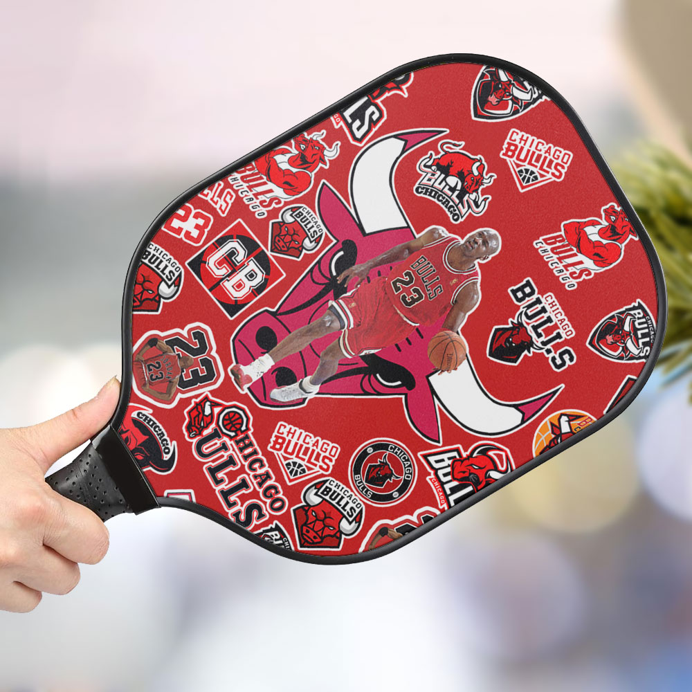 jwdazzle chicago bulls personalized pickleball paddle e6d5k
