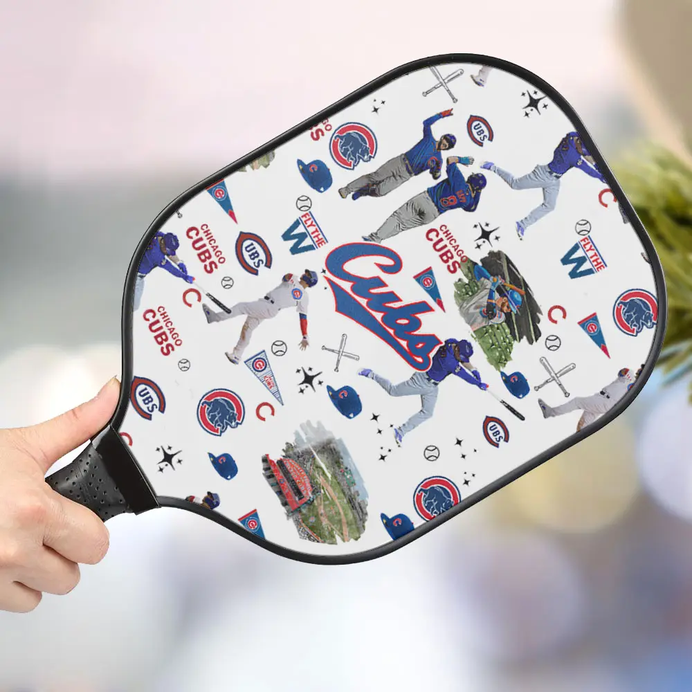 jwdazzle chicago cubs personalized pickleball paddle gi9h2