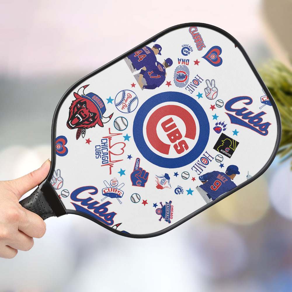 jwdazzle chicago cubs personalized pickleball paddle oiquf