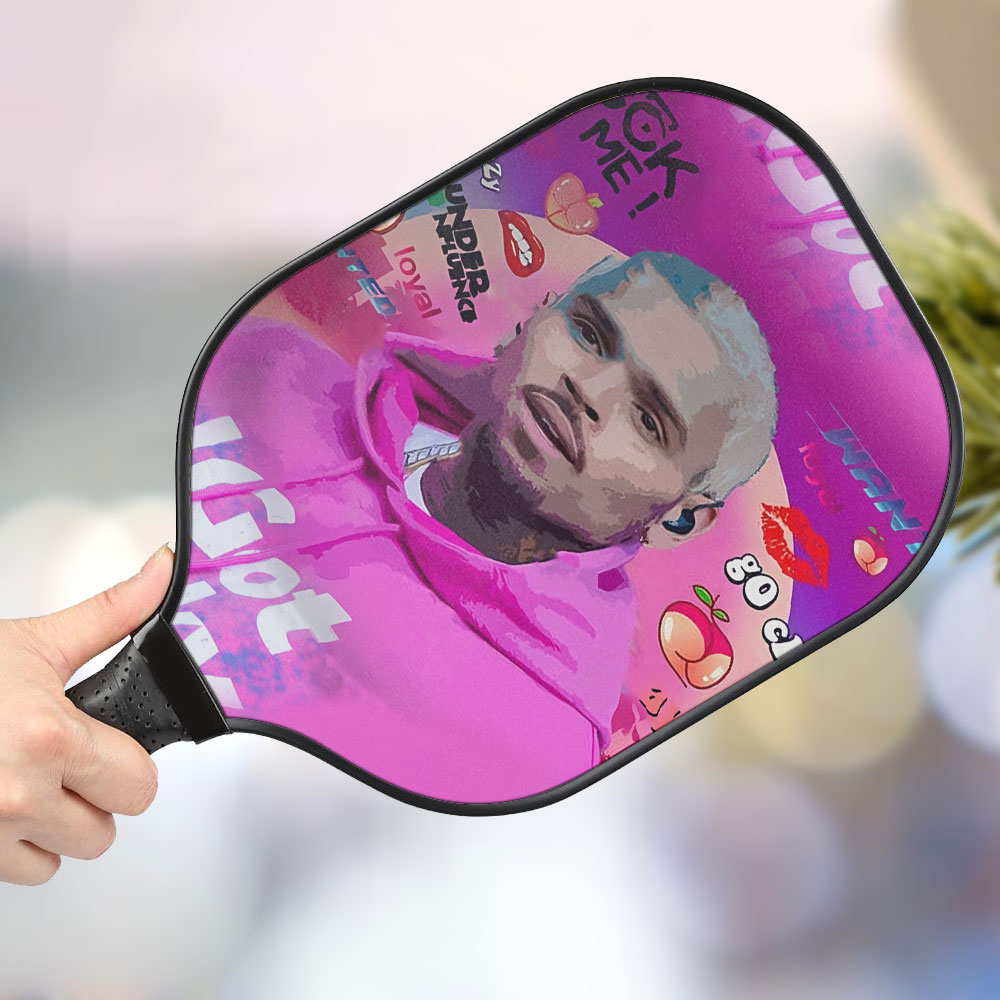 jwdazzle chris brown personalized pickleball paddle 9oiqi