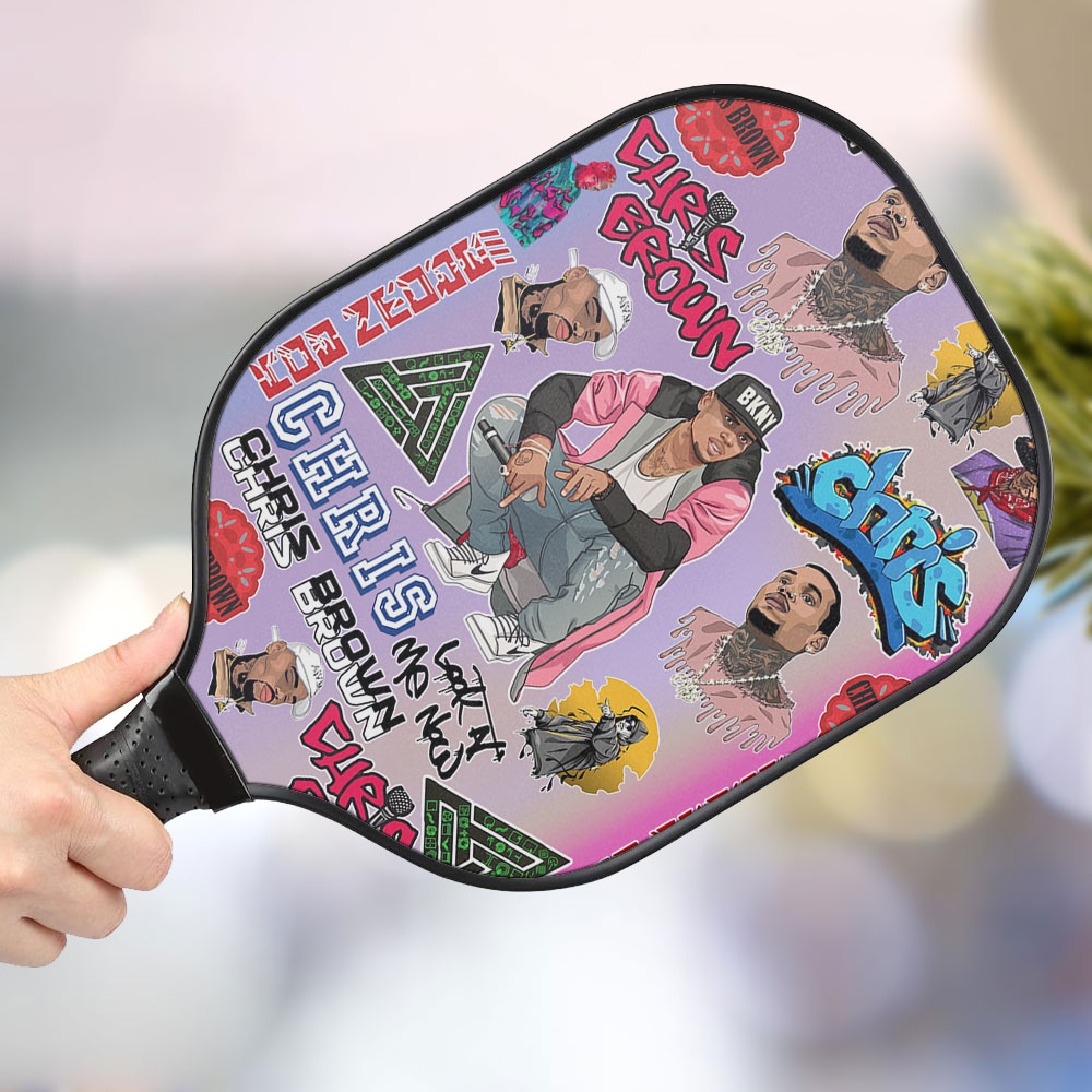 jwdazzle chris brown personalized pickleball paddle ow1ne