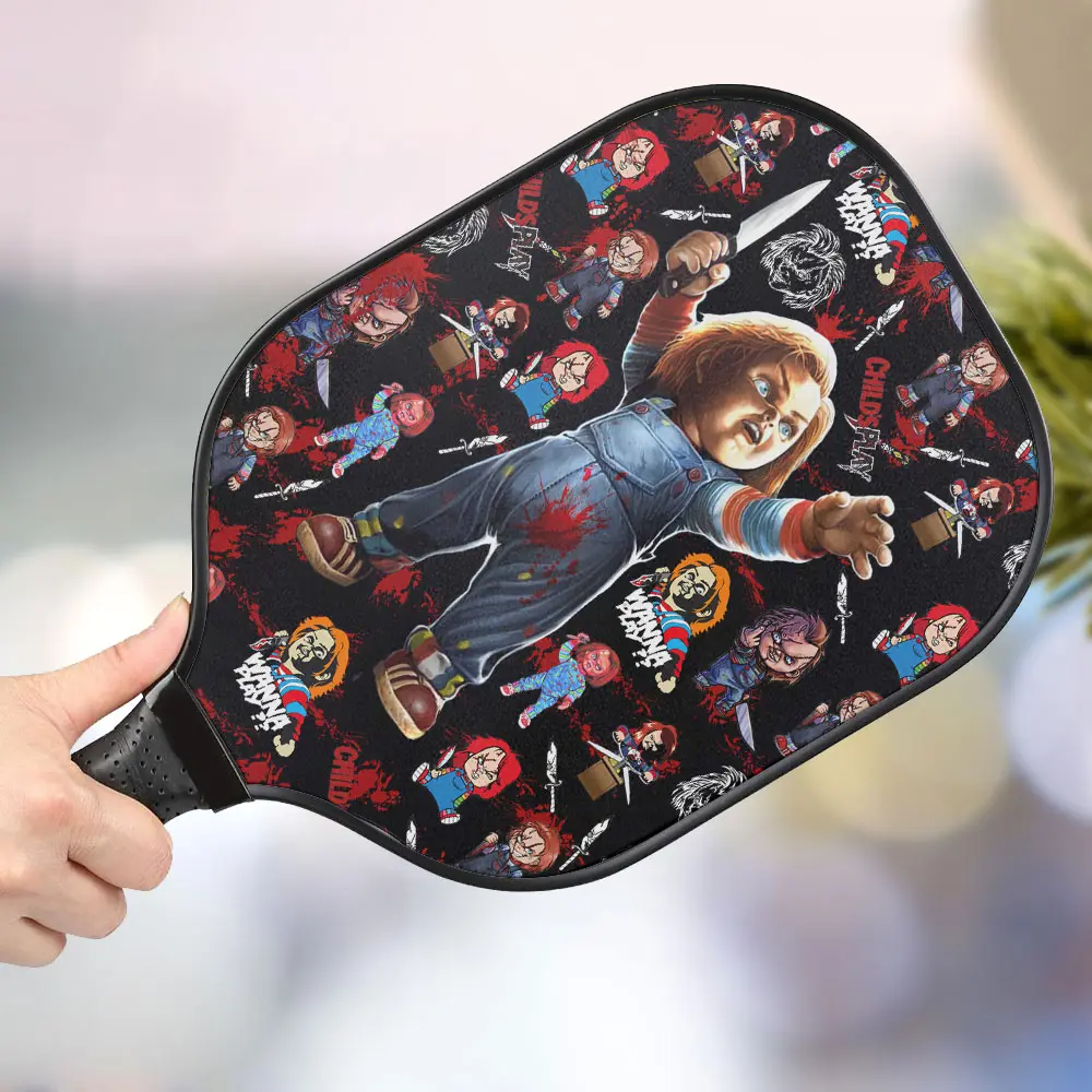 jwdazzle chucky wanna play personalized pickleball paddle ymcos