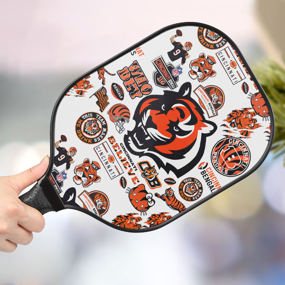 jwdazzle cincinnati bengals personalized pickleball paddle g4lpq