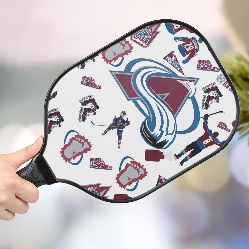 jwdazzle colorado avalanche personalized pickleball paddle ehzbi