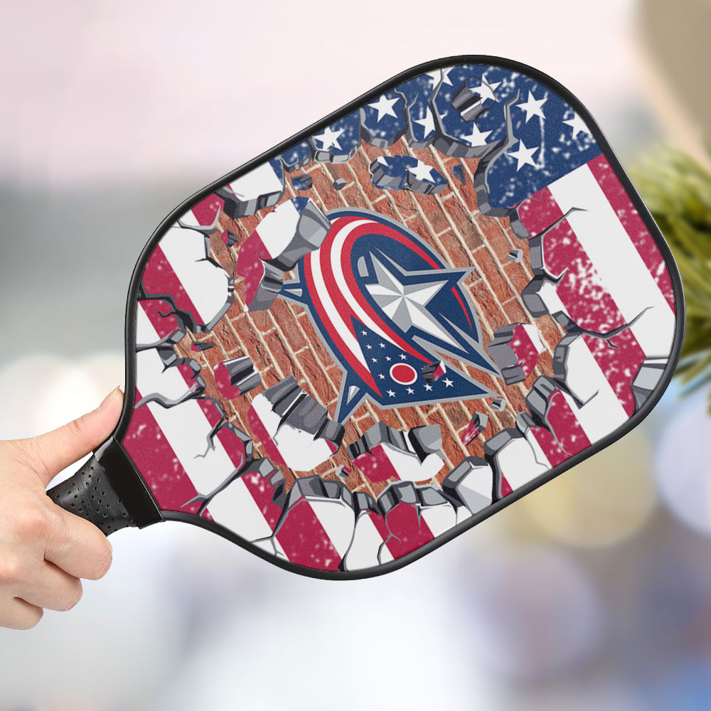 jwdazzle columbus blue jackets personalized pickleball paddle wjjmm
