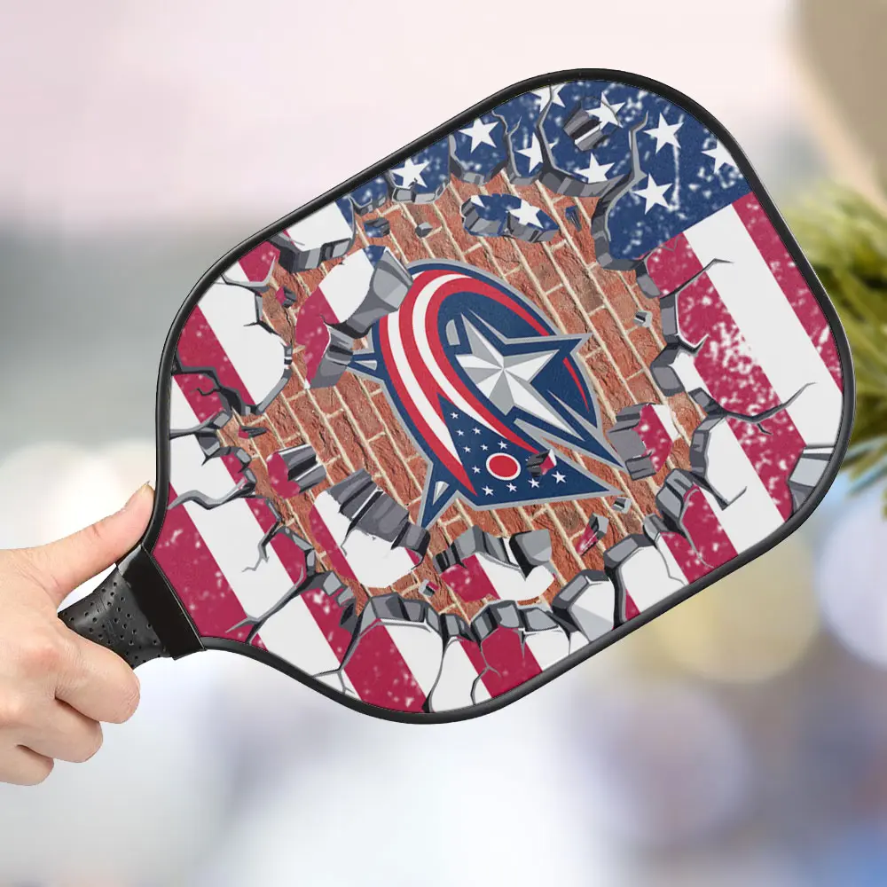 jwdazzle columbus blue jackets personalized pickleball paddle wjjmm