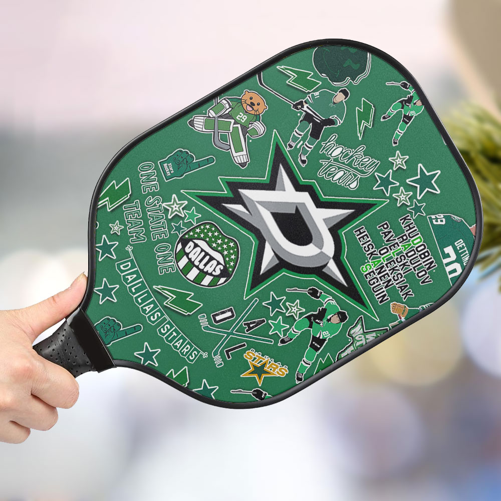 jwdazzle dallas stars personalized pickleball paddle fxwrb