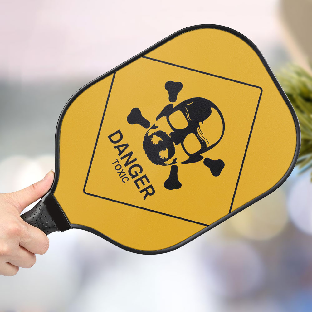 jwdazzle danger toxic personalized pickleball paddle cgcpt