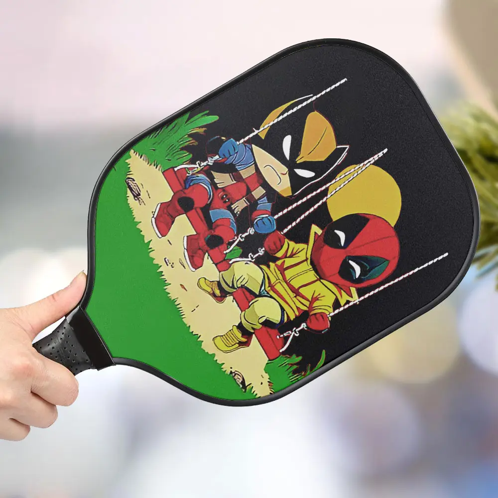 jwdazzle deadpool wolverine personalized pickleball paddle ydz8m