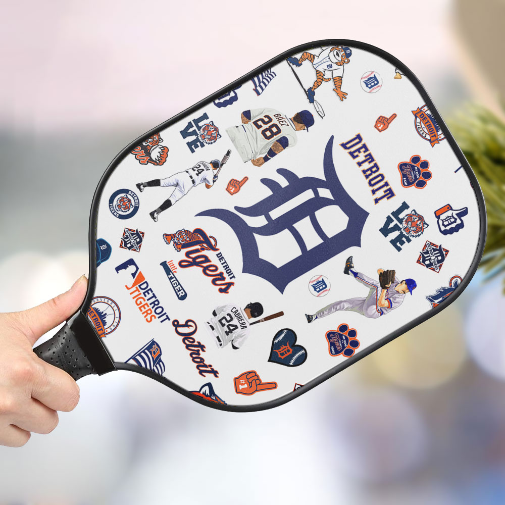 jwdazzle detroit tigers personalized pickleball paddle zdmoj
