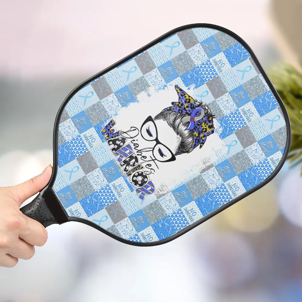 jwdazzle diebetes warrior personalized pickleball paddle 0hnln
