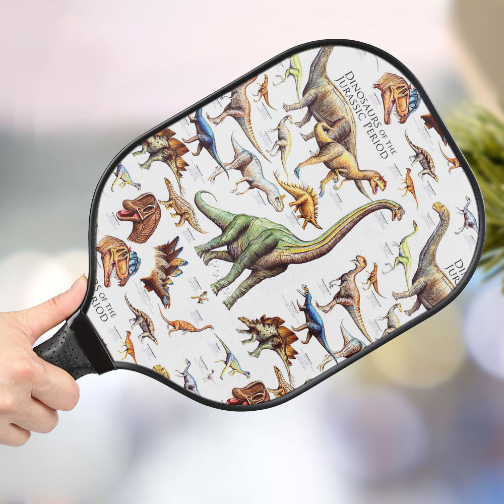 jwdazzle dinosaur personalized pickleball paddle d331f