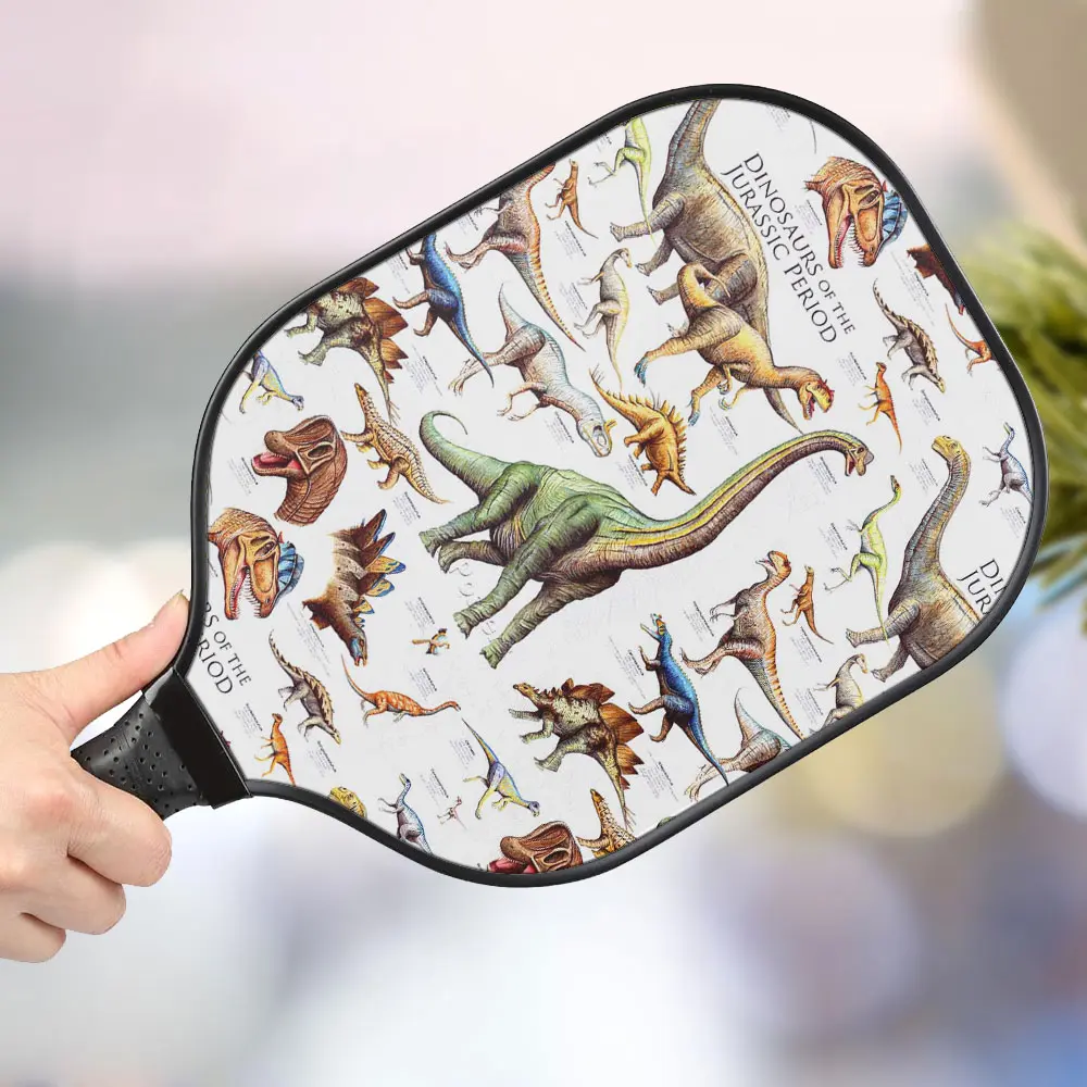 jwdazzle dinosaur personalized pickleball paddle d331f