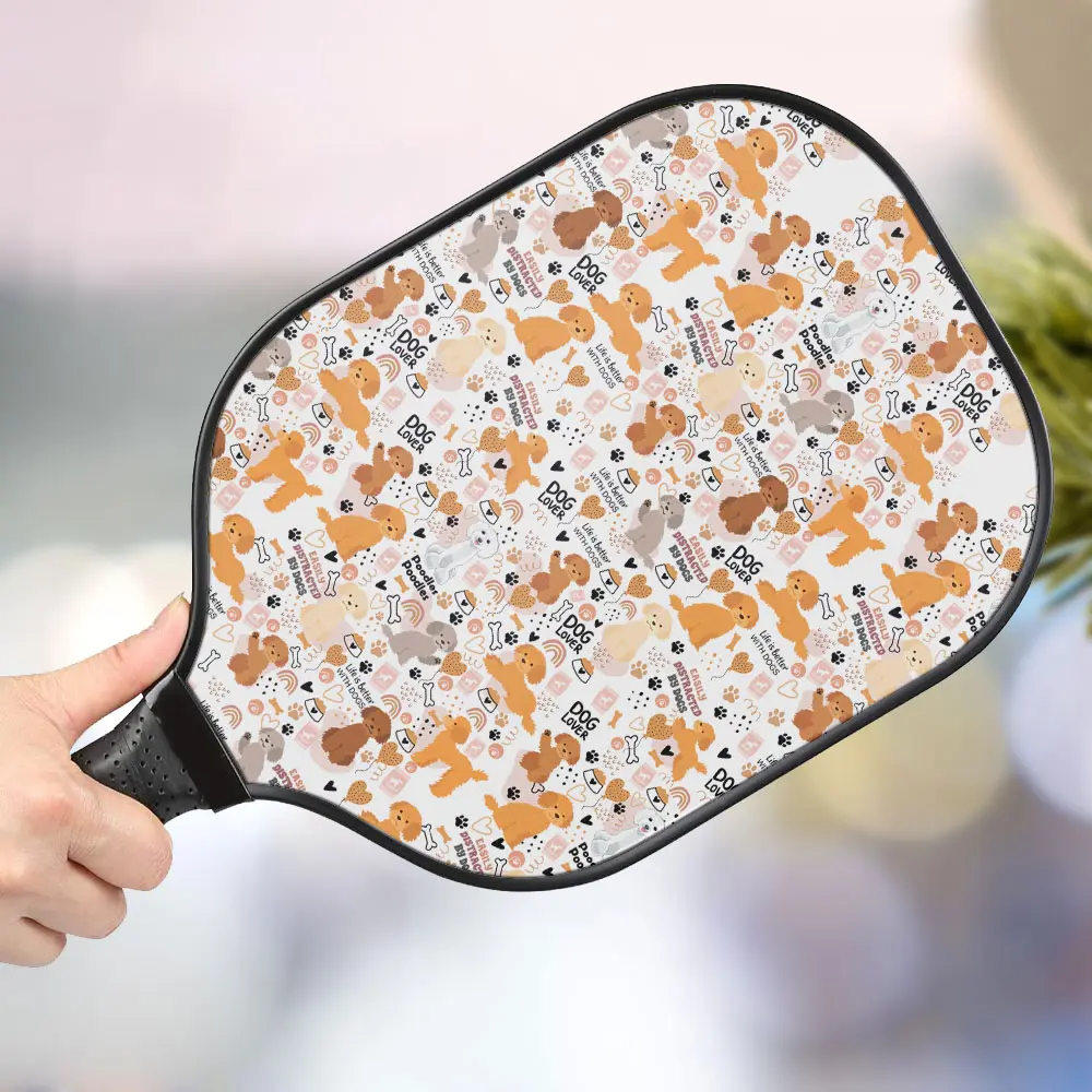 jwdazzle dog lover personalized pickleball paddle ntsss