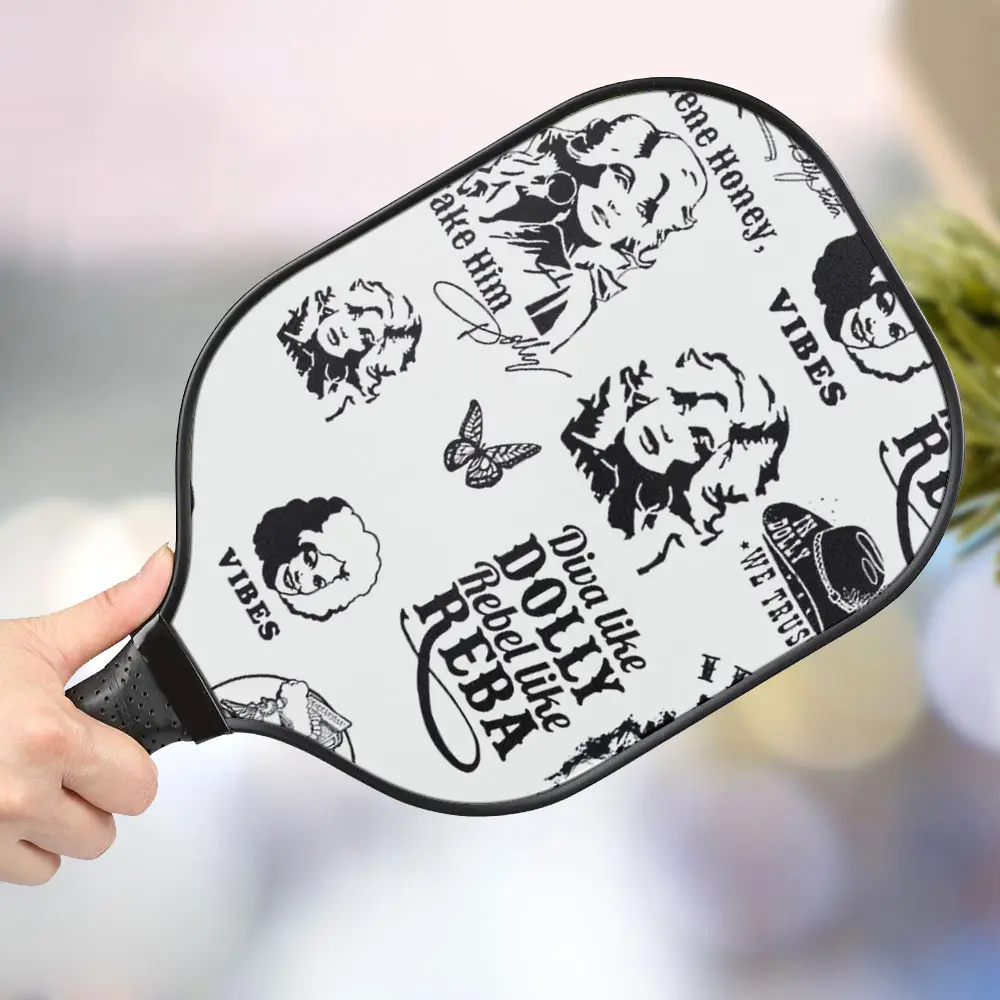 jwdazzle dolly parton personalized pickleball paddle 4kgpt