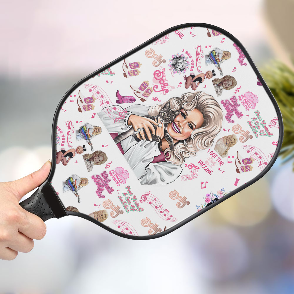 jwdazzle dolly parton personalized pickleball paddle lbgfc